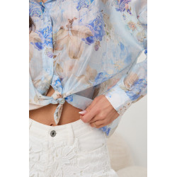 Koszula w pastelowe kwiaty | Modna odzież damska w sprzedaży hurtowej