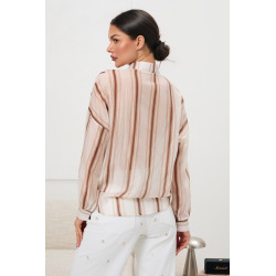 Koszula w paski ze stójką