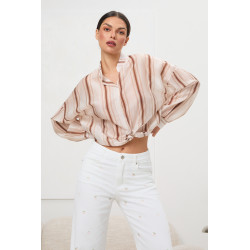 Koszula w paski ze stójką