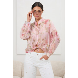 Koszula w kwiaty ze stójką | Hurtownia odzieży damskiej na sztuki