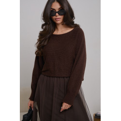 SWETROWA SUKIENKA Z TIULOWYM DOŁEM