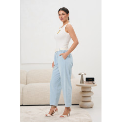 Spodnie z paskiem w talii | Internetowa hurtownia odzieży damskiej