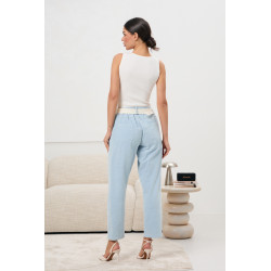 Spodnie z paskiem w talii | Internetowa hurtownia odzieży damskiej
