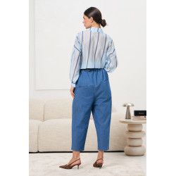 Casualowe spodnie o długości 7/8
