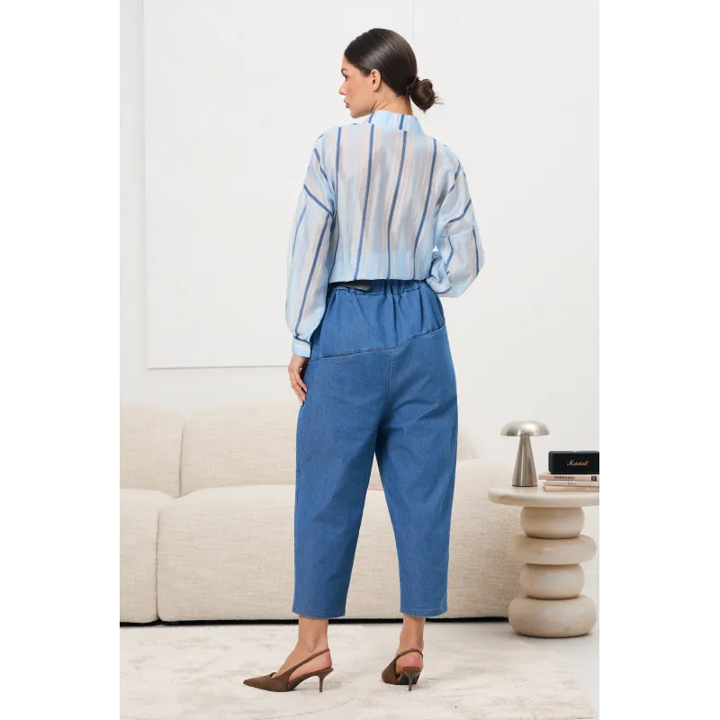 Casualowe spodnie o długości 7/8 | Sprzedaż hurtowa online