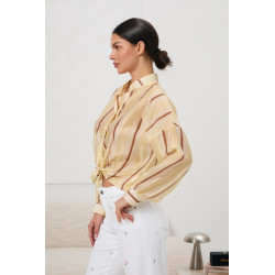 Koszula w paski ze stójką