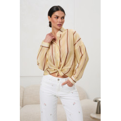 Koszula w paski ze stójką