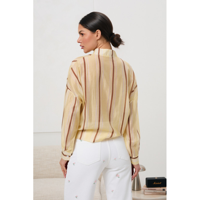 Koszula w paski ze stójką