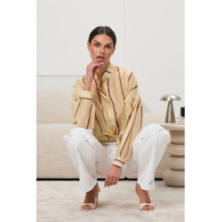 Koszula w paski ze stójką