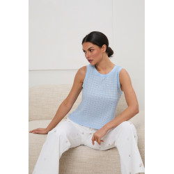 Top z ażurowej dzianiny | Internetowa hurtownia odzieży damskiej