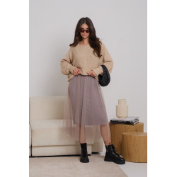 SWETROWA SUKIENKA Z TIULOWYM DOŁEM