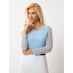 Transparentna bluzka z długim rękawem | Tania hurtownia odzieży damskiej