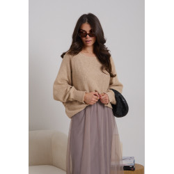 SWETROWA SUKIENKA Z TIULOWYM DOŁEM