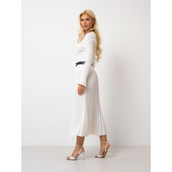 Plisowana spódnica z paskiem | Hurt odzieży damskiej dla sklepów internetowych