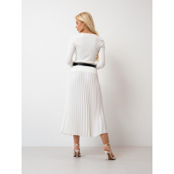 Plisowana spódnica z paskiem | Hurt odzieży damskiej dla sklepów internetowych