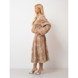 Spódnica midi z haftowanym motywem kwiatowym