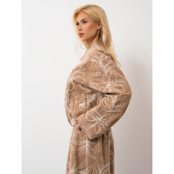 Kurtka bomberka z tłoczonym motywem kwiatowym