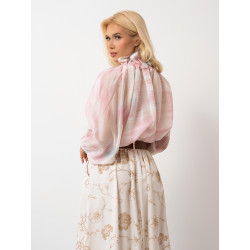 Szyfonowa bluzka z wiązaniem przy szyi