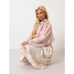 Szyfonowa bluzka z wiązaniem przy szyi