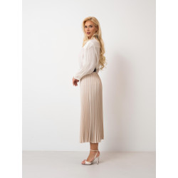 PLISOWANA SPÓDNICA MIDI Z PASKIEM