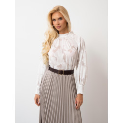 Bluzka z półtransparentnej tkaniny z subtelnym wzorem