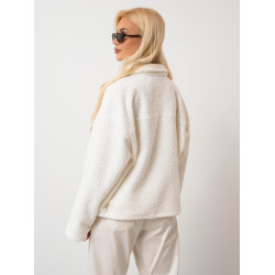 Kurtka teddy z dekoracyjnymi guzikami