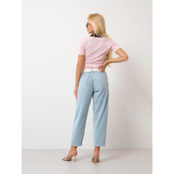 Sztruksowe spodnie z paskiem