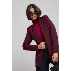 OVERSIZOWA MARYNARKA Z SZALOWYM KOŁNIERZEM
