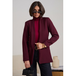 OVERSIZOWA MARYNARKA Z SZALOWYM KOŁNIERZEM