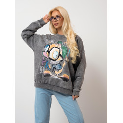 Bluza oversize z kolorową grafiką