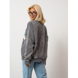 Bluza oversize z kolorową grafiką