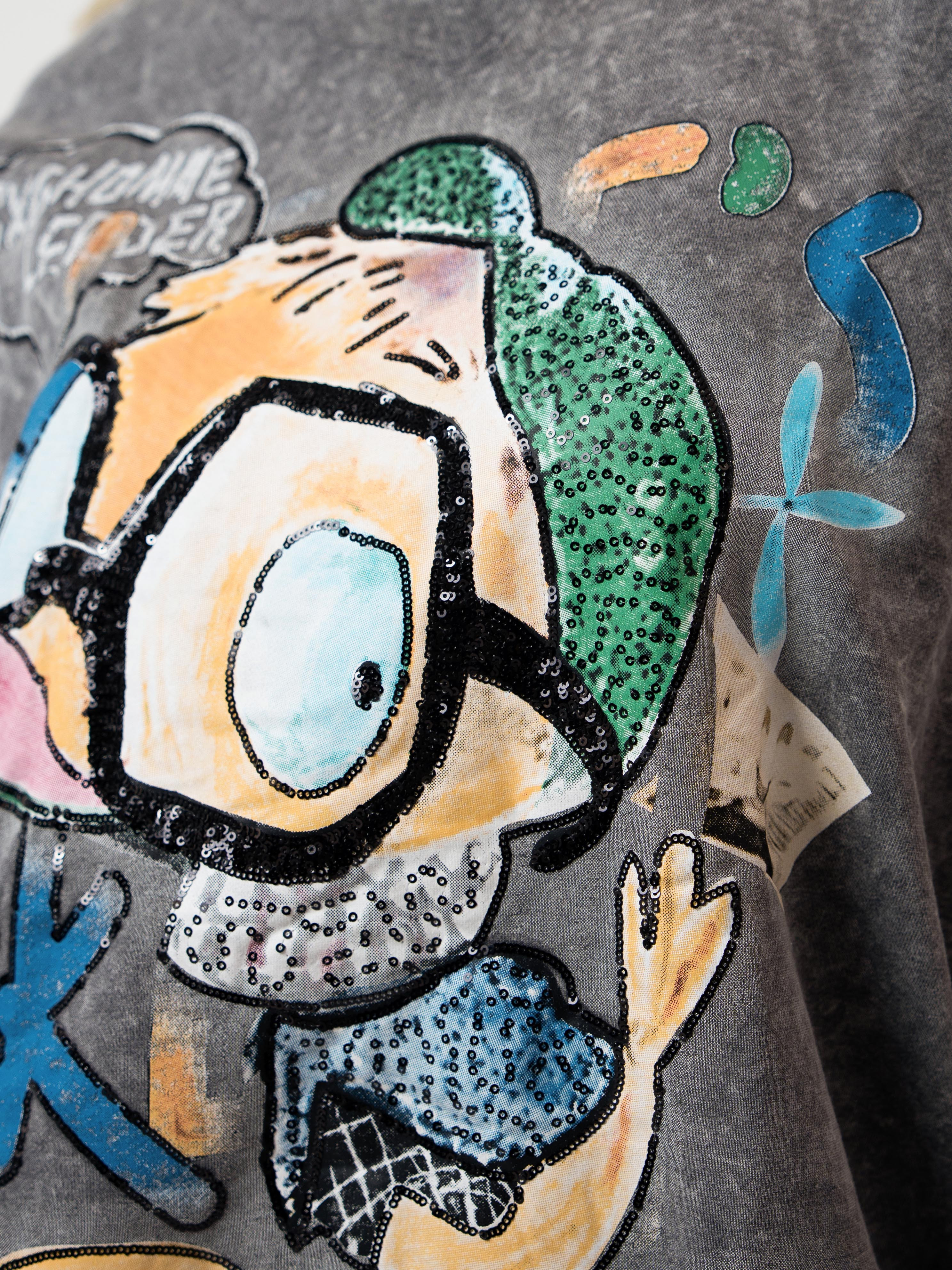 Bluza oversize z kolorową grafiką