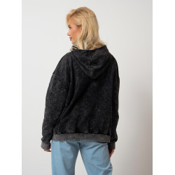 Bluza oversize z kapturem i motywem graficznym