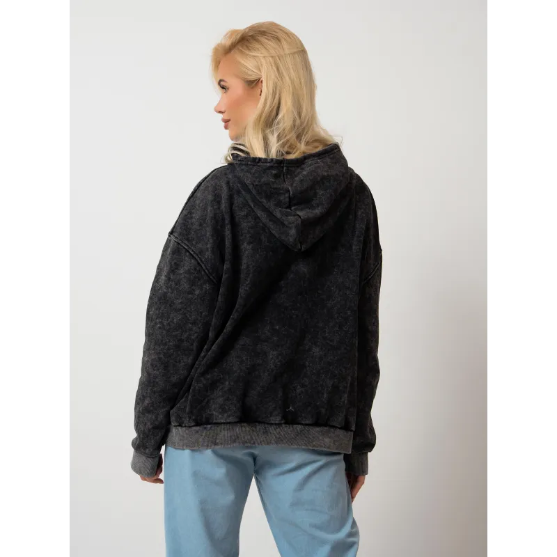 Bluza oversize z kapturem i motywem graficznym