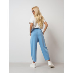 Luźne spodnie dresowe z lampasami