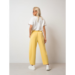 Luźne spodnie dresowe z lampasami