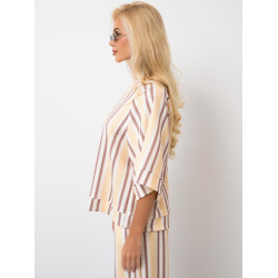 Bluzka oversize w pasy z szerokimi rękawami