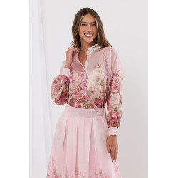 Delikatna koszula z motywem róż