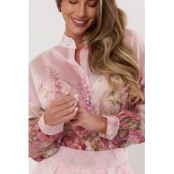 Delikatna koszula z motywem róż