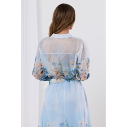 Delikatna koszula z motywem róż