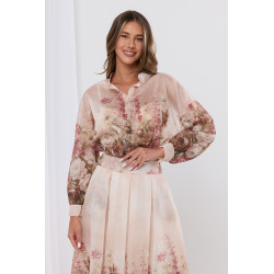 Delikatna koszula z motywem róż