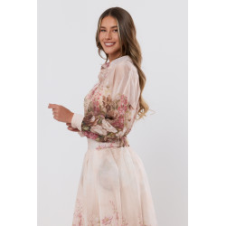 Delikatna koszula z motywem róż