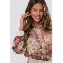 Delikatna koszula z motywem róż