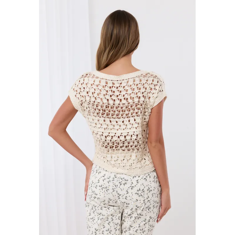 Bluzka szydełkowa w stylu boho