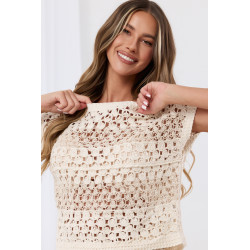 Bluzka szydełkowa w stylu boho